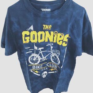 Goonies Bike Club Men's Navy Tie Dye Short Sleeve Shirt Size Large New With Tag